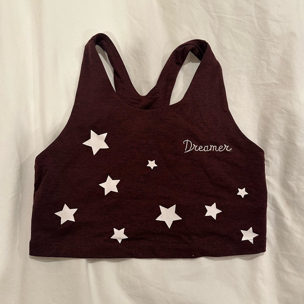 Spiritual Gangster Maroon Dreamer Top/Sports Bra